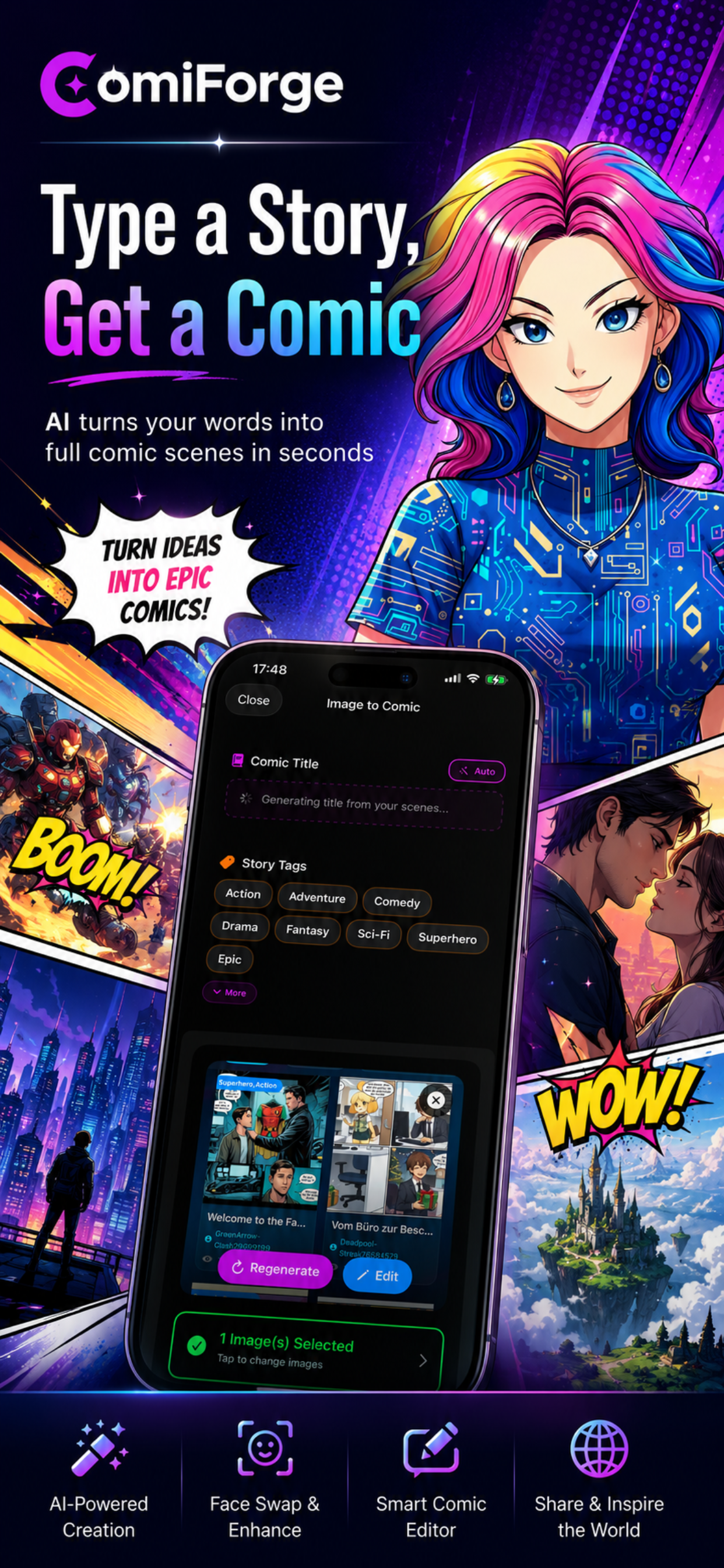 ComiForge app screenshot