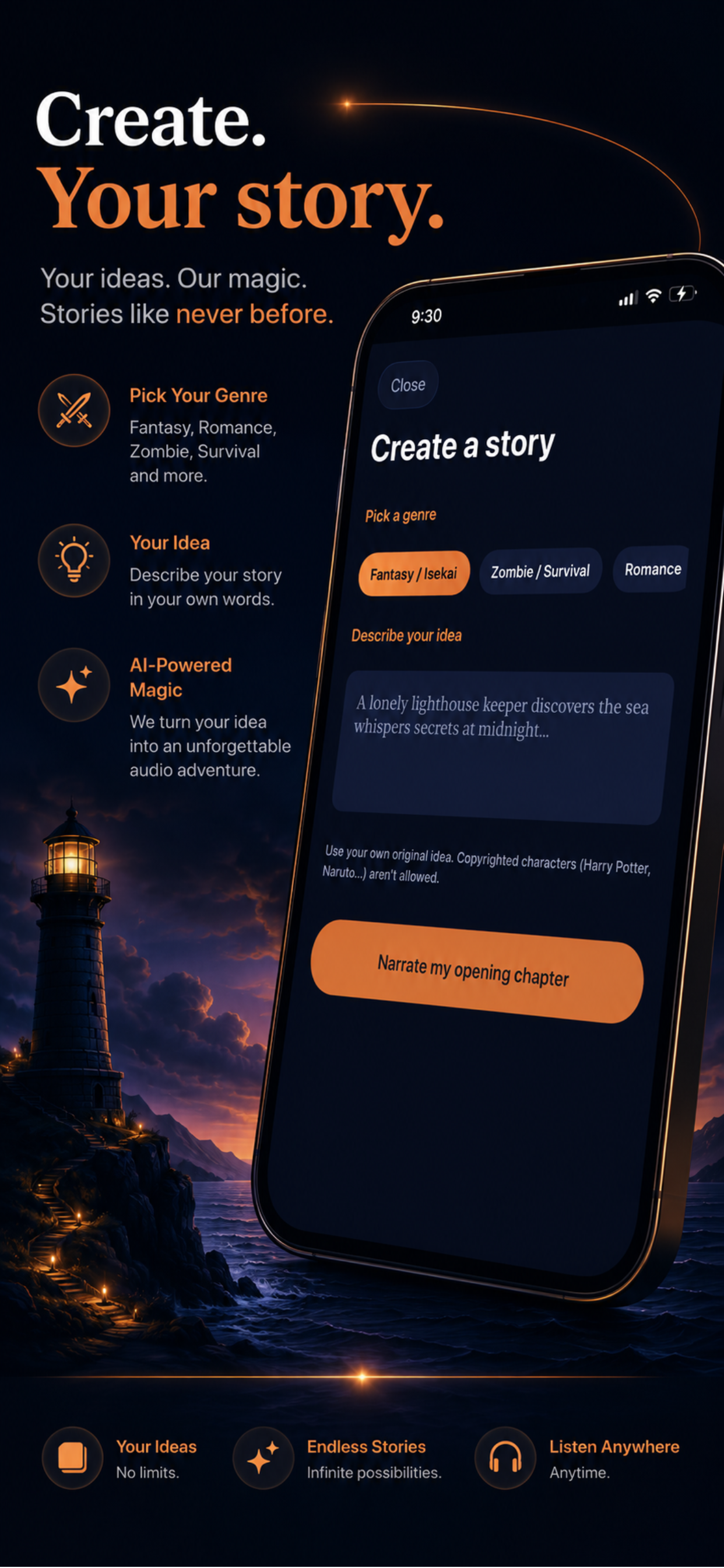 Create your own story from a prompt