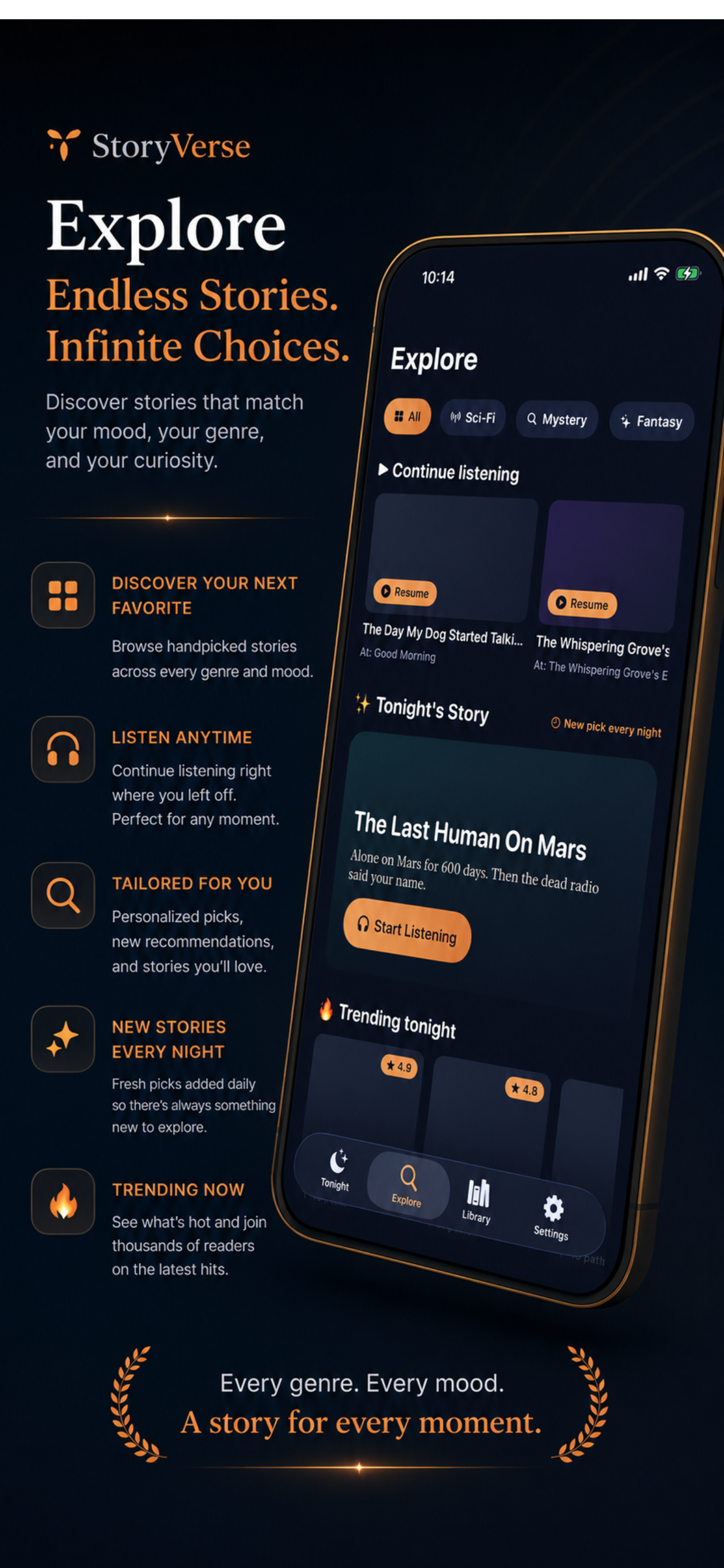 Explore stories by genre